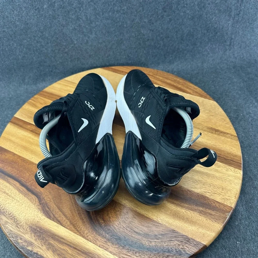 Nike Air Max 270 Shoes Kids 4.5Y Womens 6 Black Mesh Low Top Sneakers 943345-001